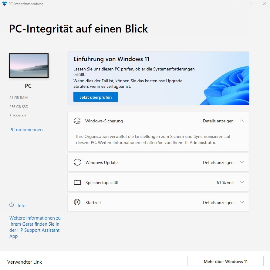 Herramienta de control del estado de la PC