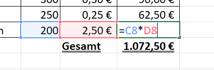 Mostrar una fórmula en modo de edición