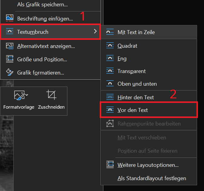 Mover imagen libremente en Word