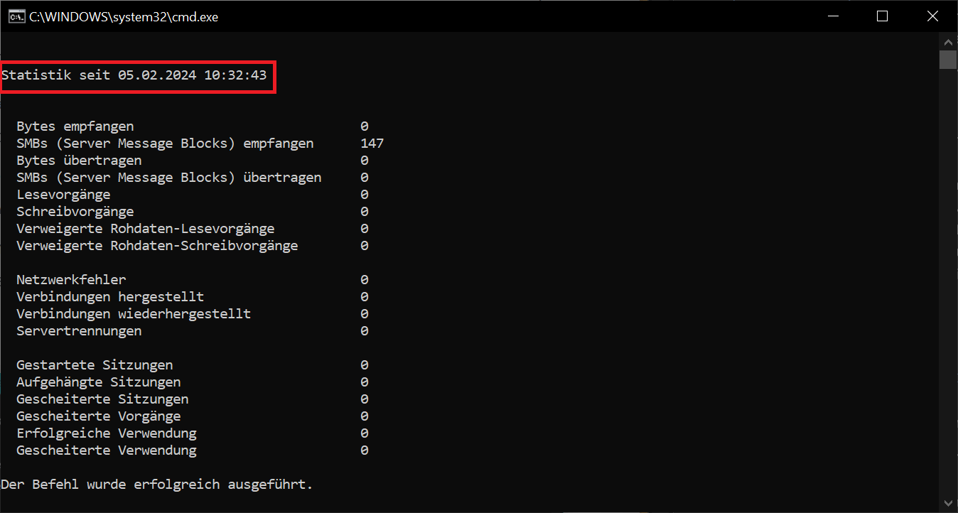 Determinar el tiempo de ejecución de la conexión de red en Windows