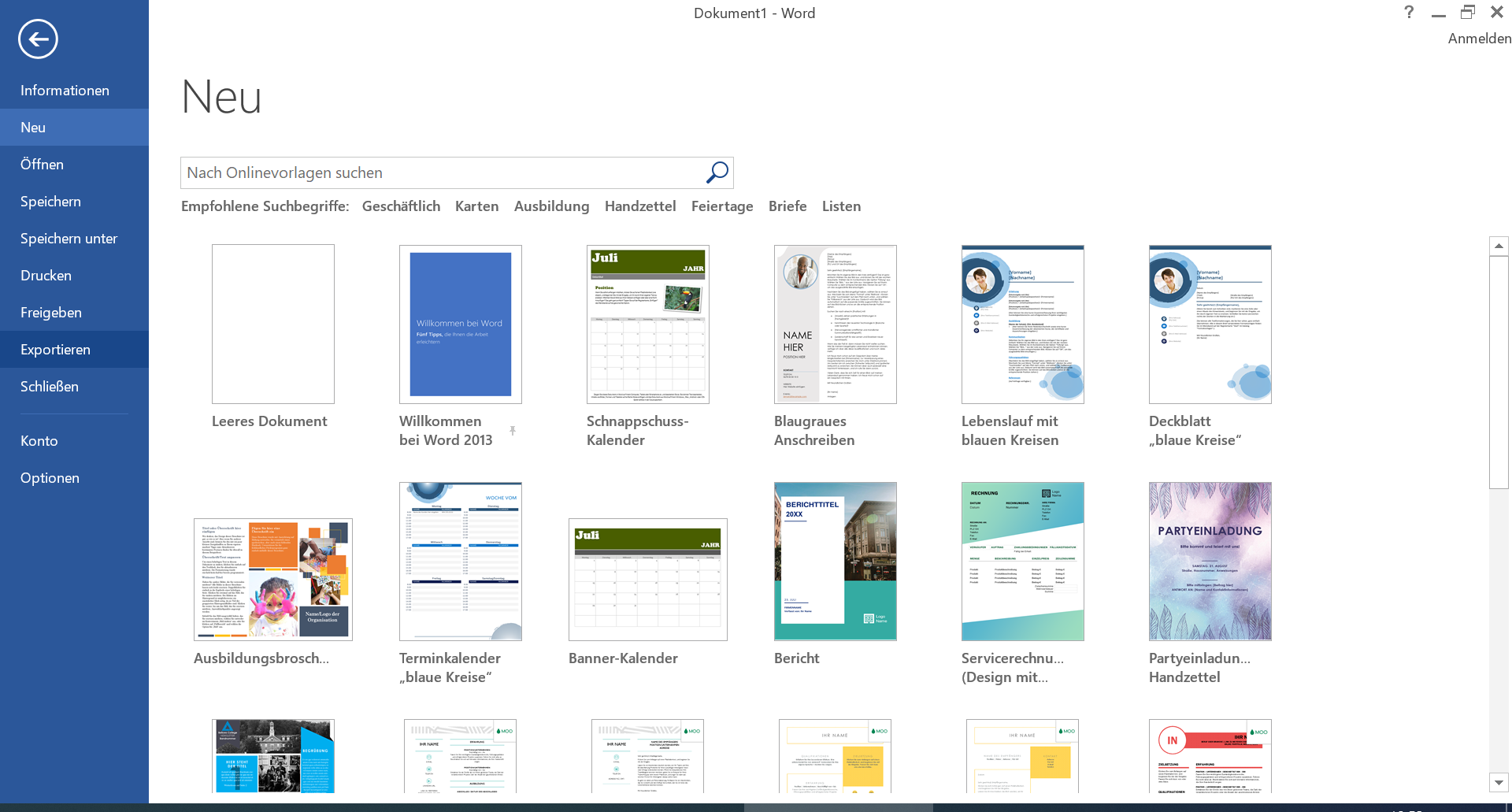 Plantillas de diseño en Microsoft Office Word