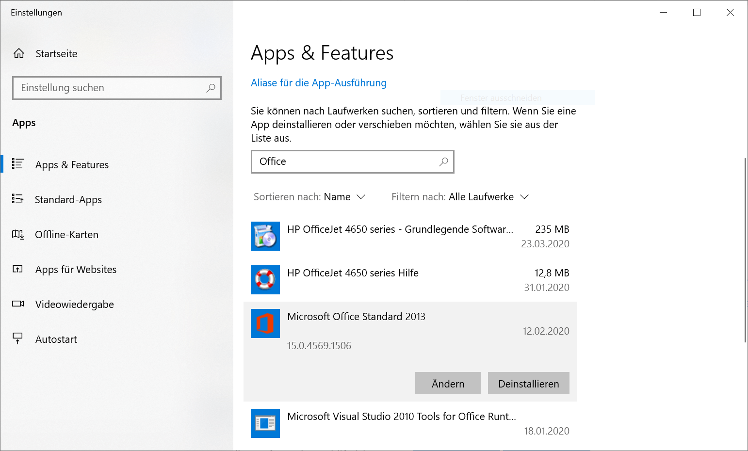 Ver el número de versión de Office 2013