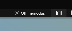 Modo sin conexión habilitado en Outlook