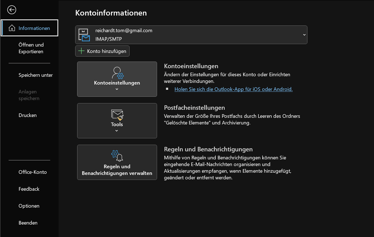 Crear una respuesta automática en Outlook