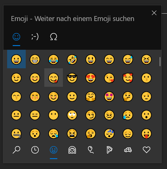 Inserte emojis en Outlook usando un atajo de teclado