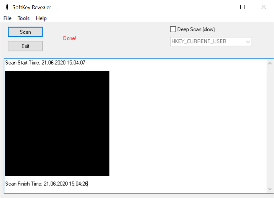 Revelador de teclas programables en uso