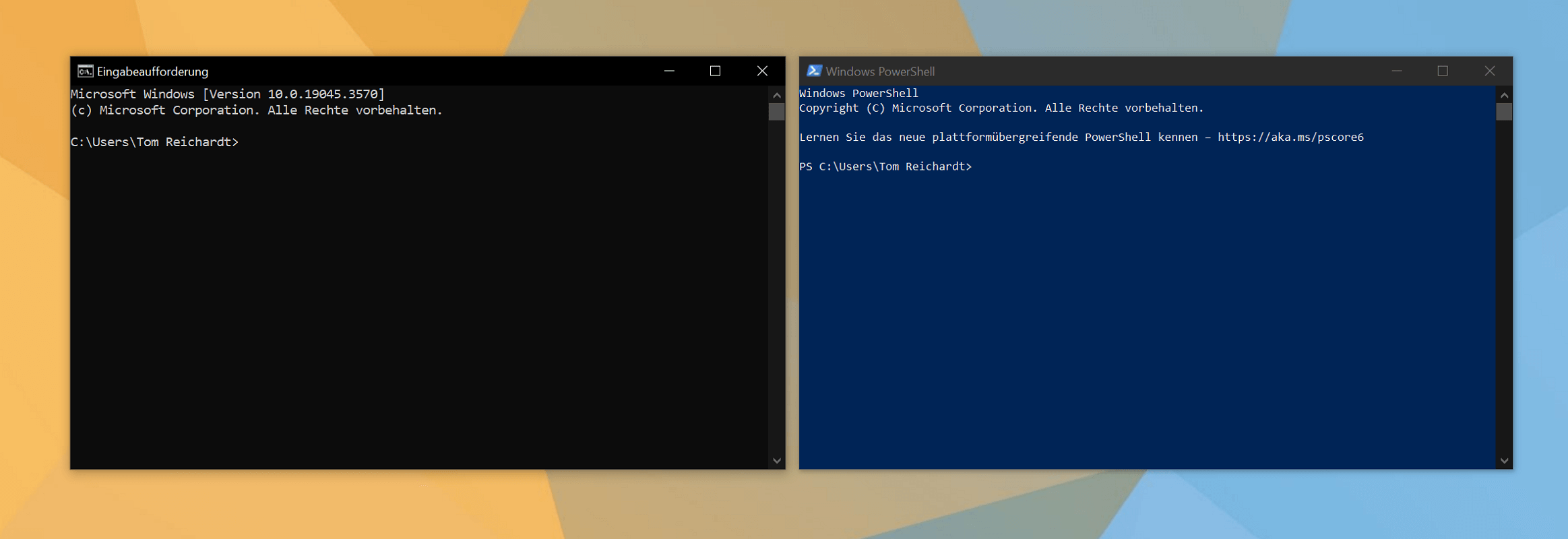 Diferencia entre el símbolo del sistema de Windows y PowerShell