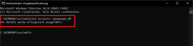Configurar un recordatorio de contraseña en el símbolo del sistema de Windows 10