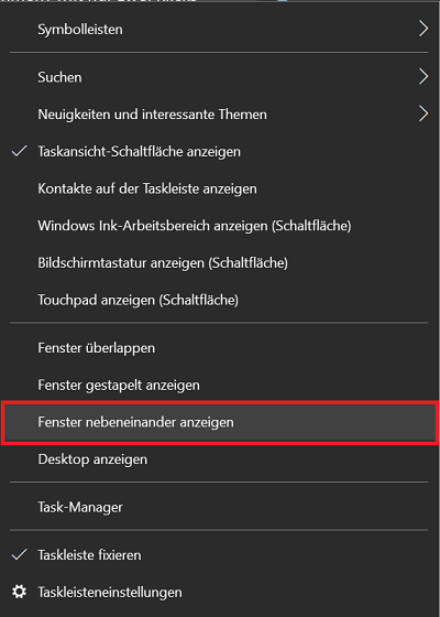 Mostrar ventanas una al lado de la otra en Windows 10
