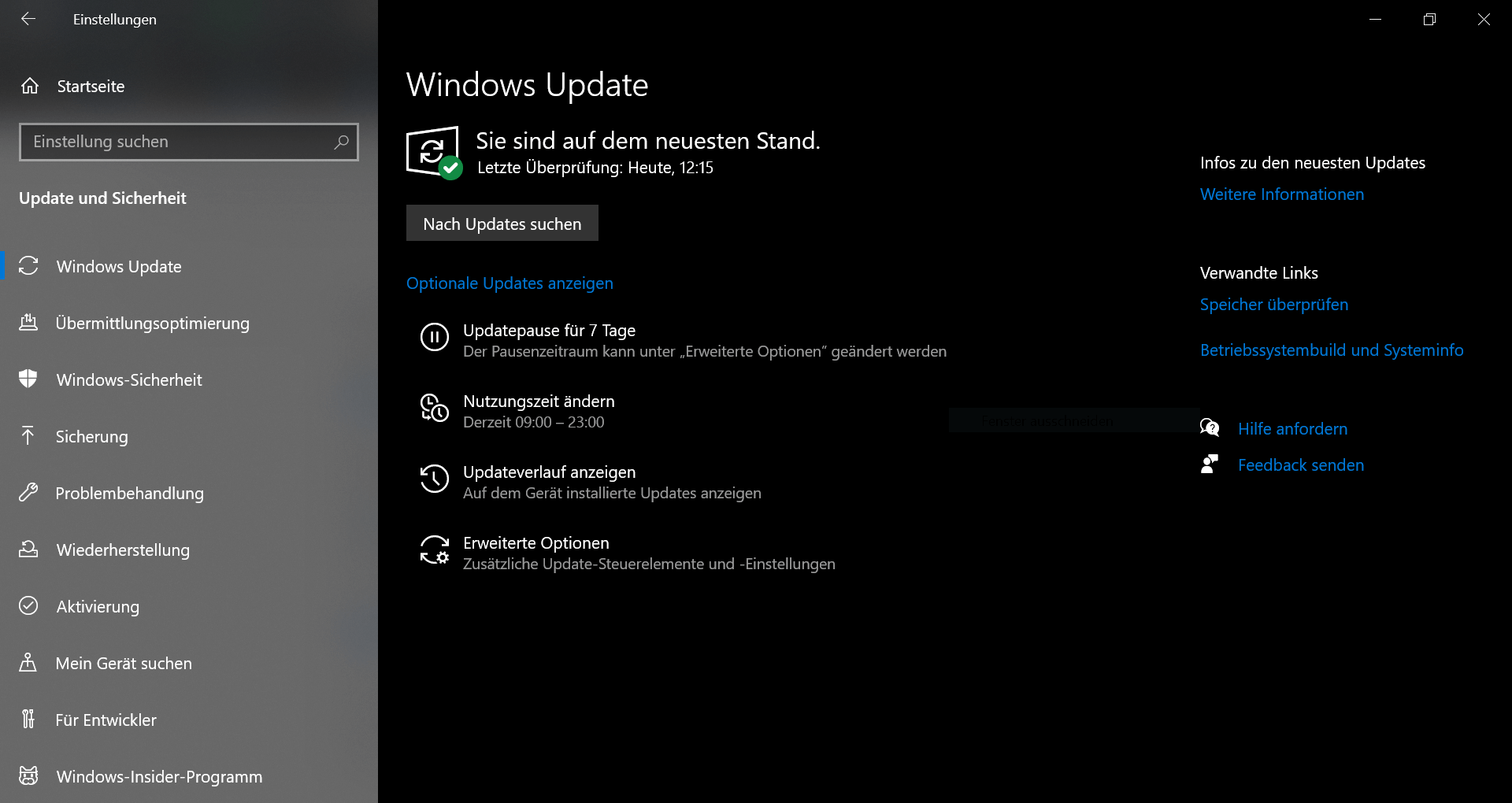 Todas las configuraciones de Windows 10 Home Update de un vistazo