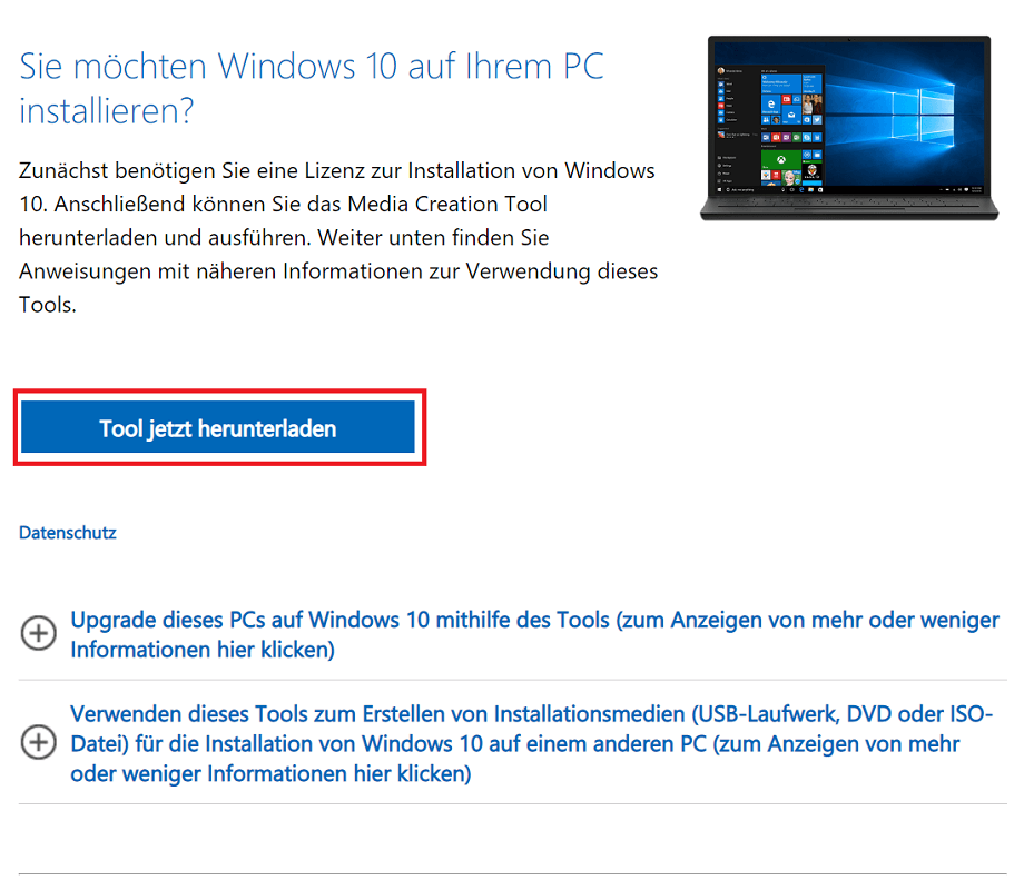 Descarga ISO de Windows 10