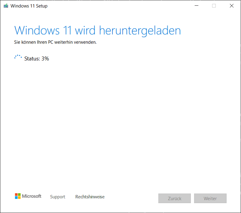 Windows 11 descarga e instala la memoria USB