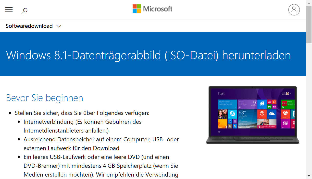 Descarga rápida y sencilla de la herramienta de configuración de Windows 8.1