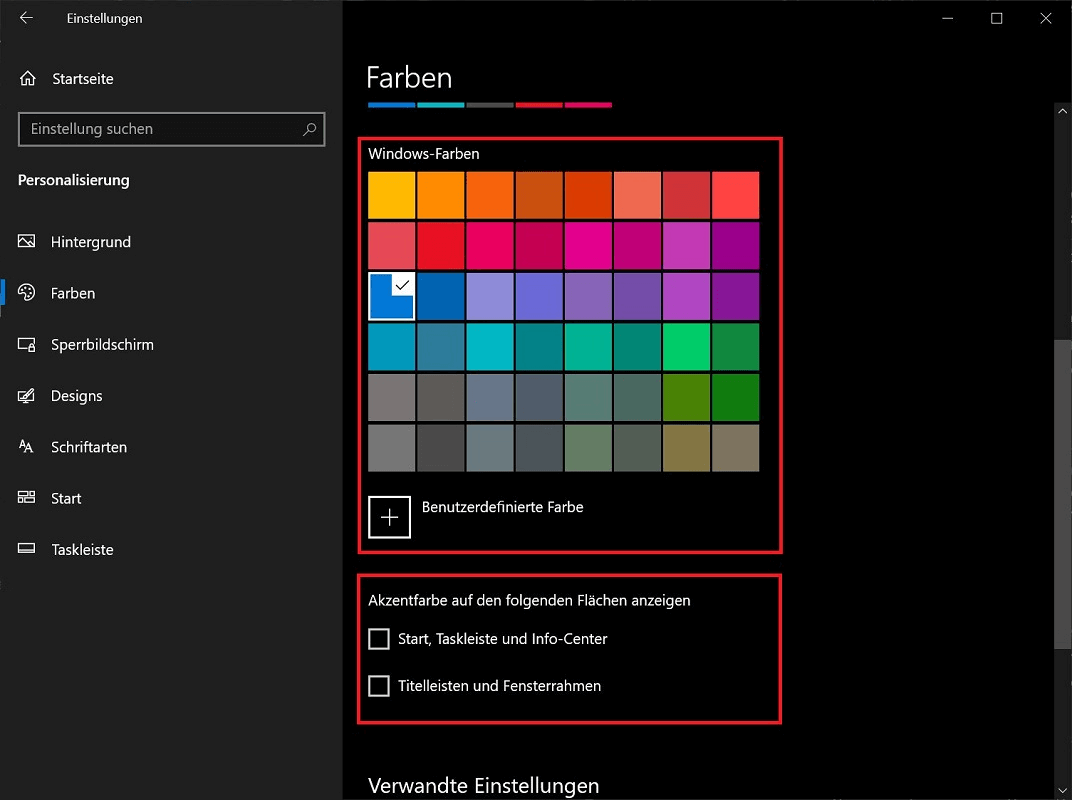 Ajustar los colores de Windows al modo oscuro