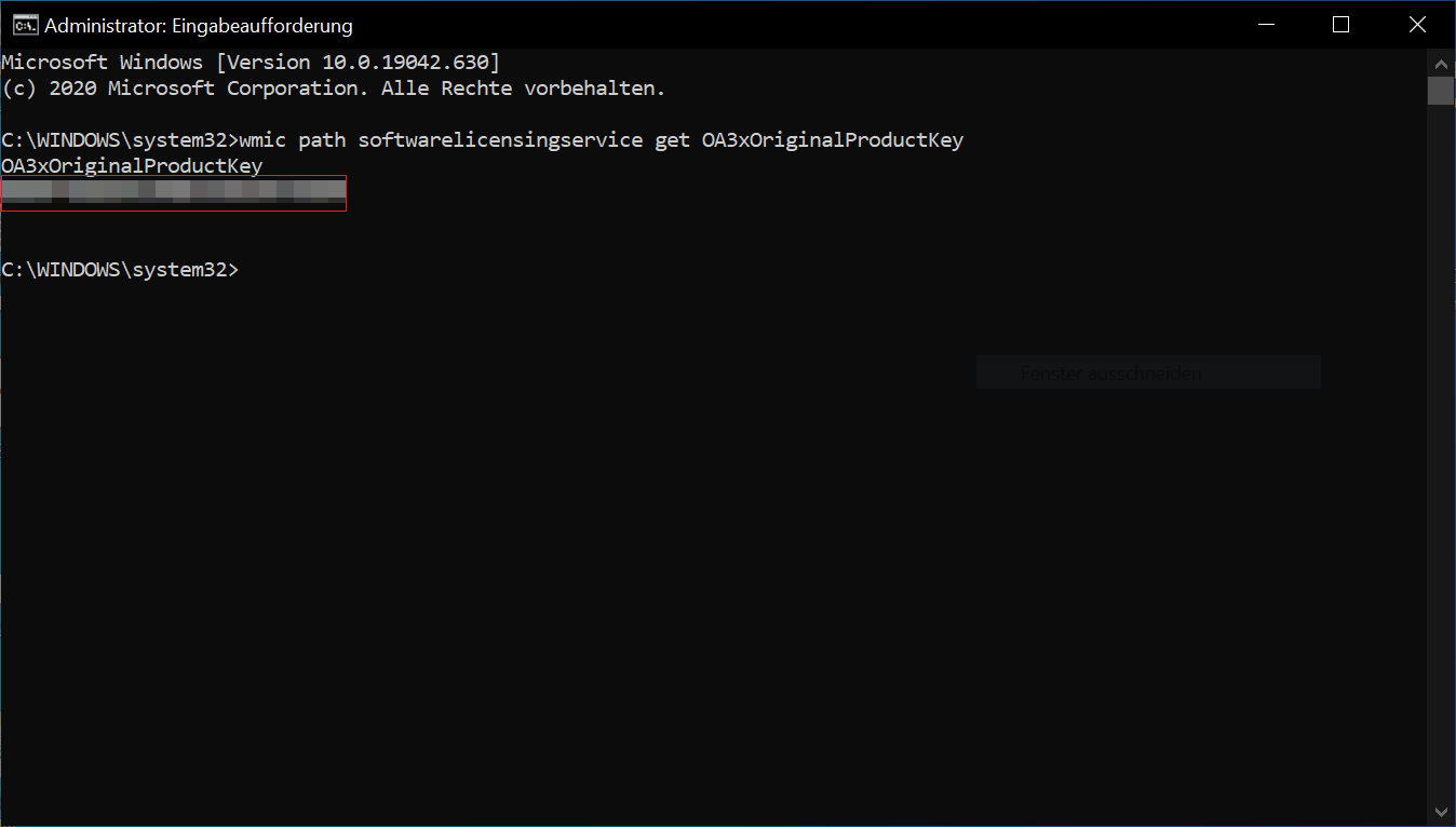 Lea la licencia de Windows en el símbolo del sistema (CMS).