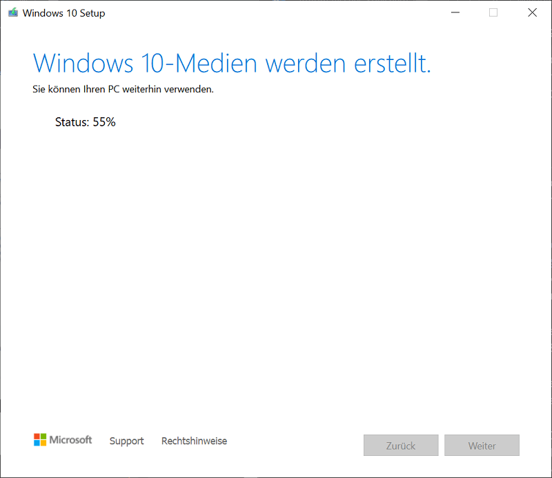 Descargue la herramienta de creación de Windows Media y configure una memoria USB