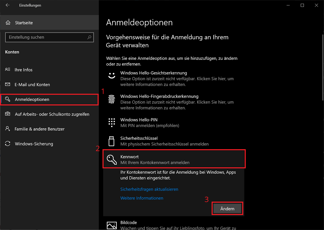 Eliminar la contraseña de Windows en las opciones de inicio de sesión