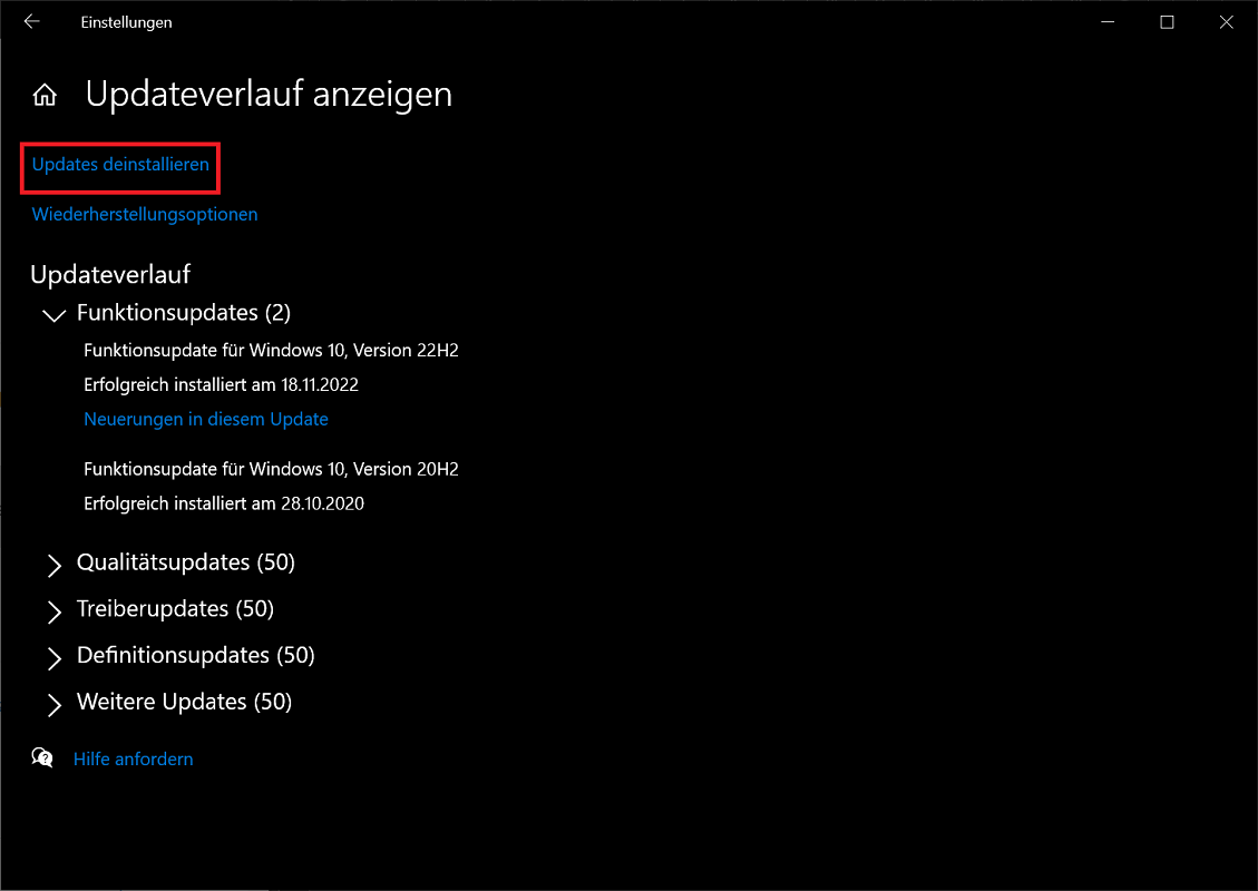 Restablecer las actualizaciones de Windows
