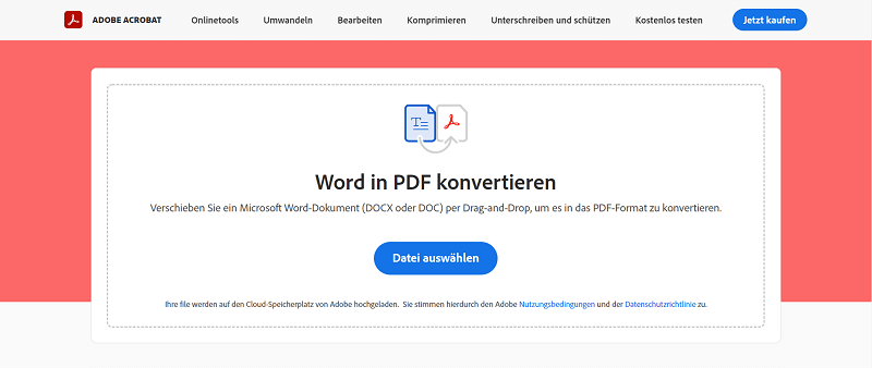 Convierta archivos de Word en línea sin ningún programa