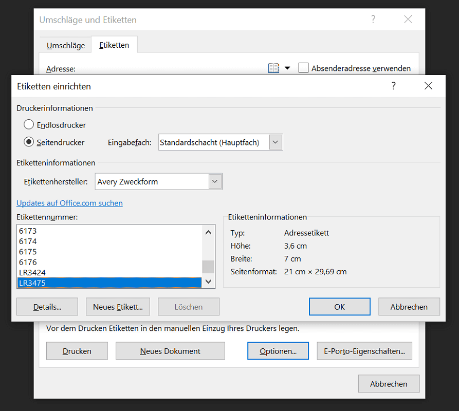 Diseña tus propias etiquetas en Word e imprímelas gratis