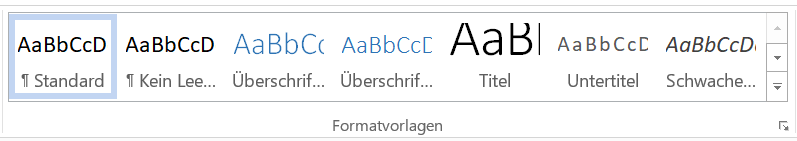 Plantillas de formato en Word