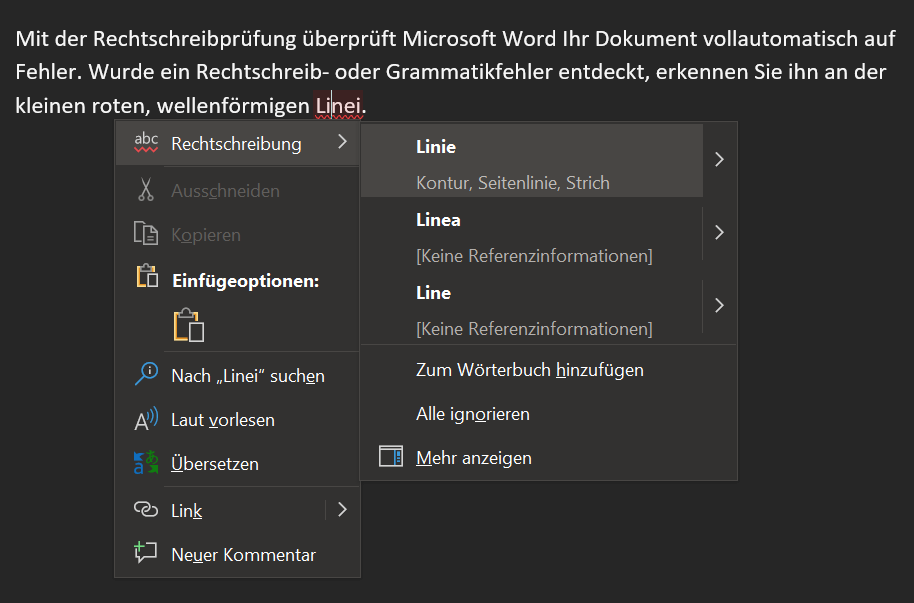 Revisar la ortografía en Word
