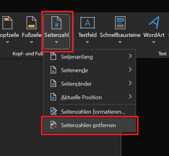 Eliminar números de página en Word