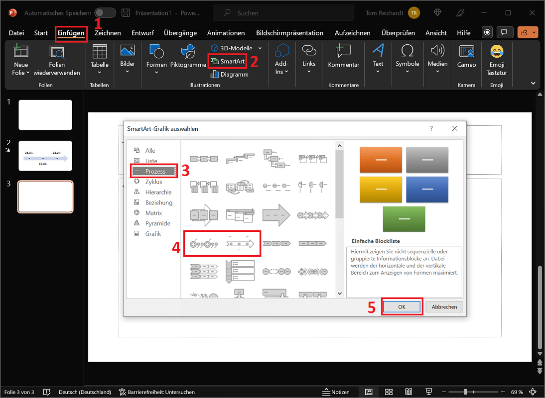 Crear una línea de tiempo en PowerPoint