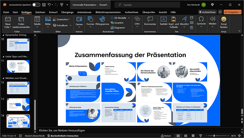 Insertar zoom resumido en PowerPoint