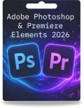 Adobe Photoshop &amp; Premiere Elements 2026 | 1 Benutzer | 3 Jahre