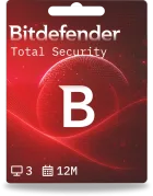 Bitdefender Total Security | 3 dispositivos | 1 año