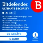 Bitdefender Ultimate Security Family | 25 dispositivos | 1 año