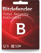 Bitdefender Total Security Individual | 5 dispositivos | 1 año