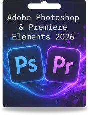 Adobe Photoshop &amp; Premiere Elements 2026 | 1 usuario | 3 años