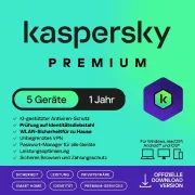 Kaspersky Premium | 5 dispositivos | 1 año