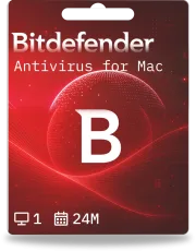 Bitdefender Antivirus para Mac | 1 dispositivo | 2 años