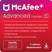 McAfee+ Advanced Family | 6 usuarios | 1 año