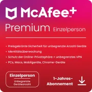McAfee+ Premium Individual | 1 usuario | 1 año