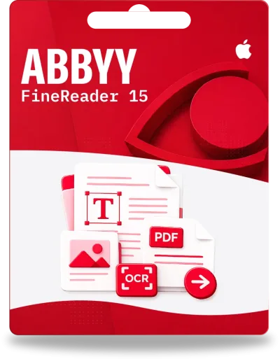 Abbyy Finereader PDF 15 para Mac | 1 dispositivo | 1 año