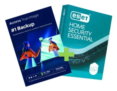 Acronis True Image Essentials + ESET-Testversion | 3 dispositivos | 1 año