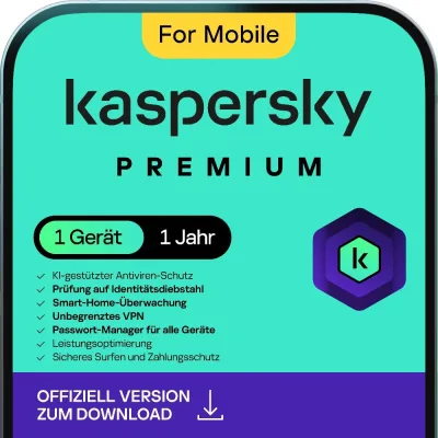 Kaspersky Mobile Premium | 1 dispositivo | 1 año