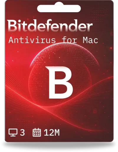 Bitdefender Antivirus para Mac | 3 dispositivos | 1 año
