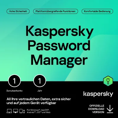 Kaspersky Password Manager | 1 usuario | 1 año