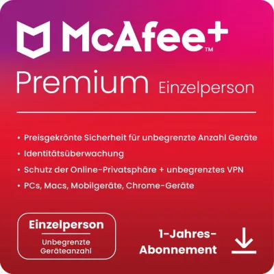 McAfee+ Premium Individual | 1 usuario | 1 año