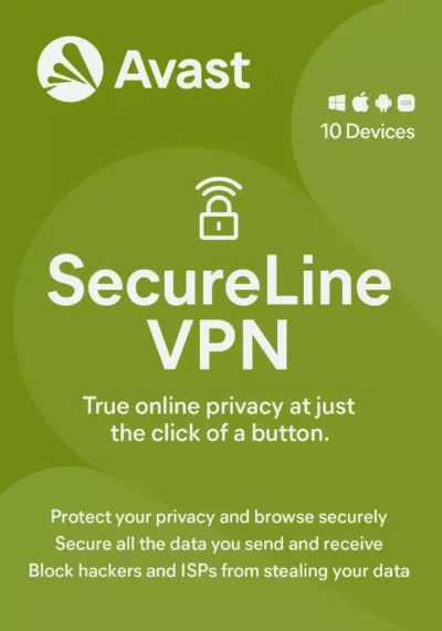Avast SecureLine VPN | 10 dispositivos | 2 años